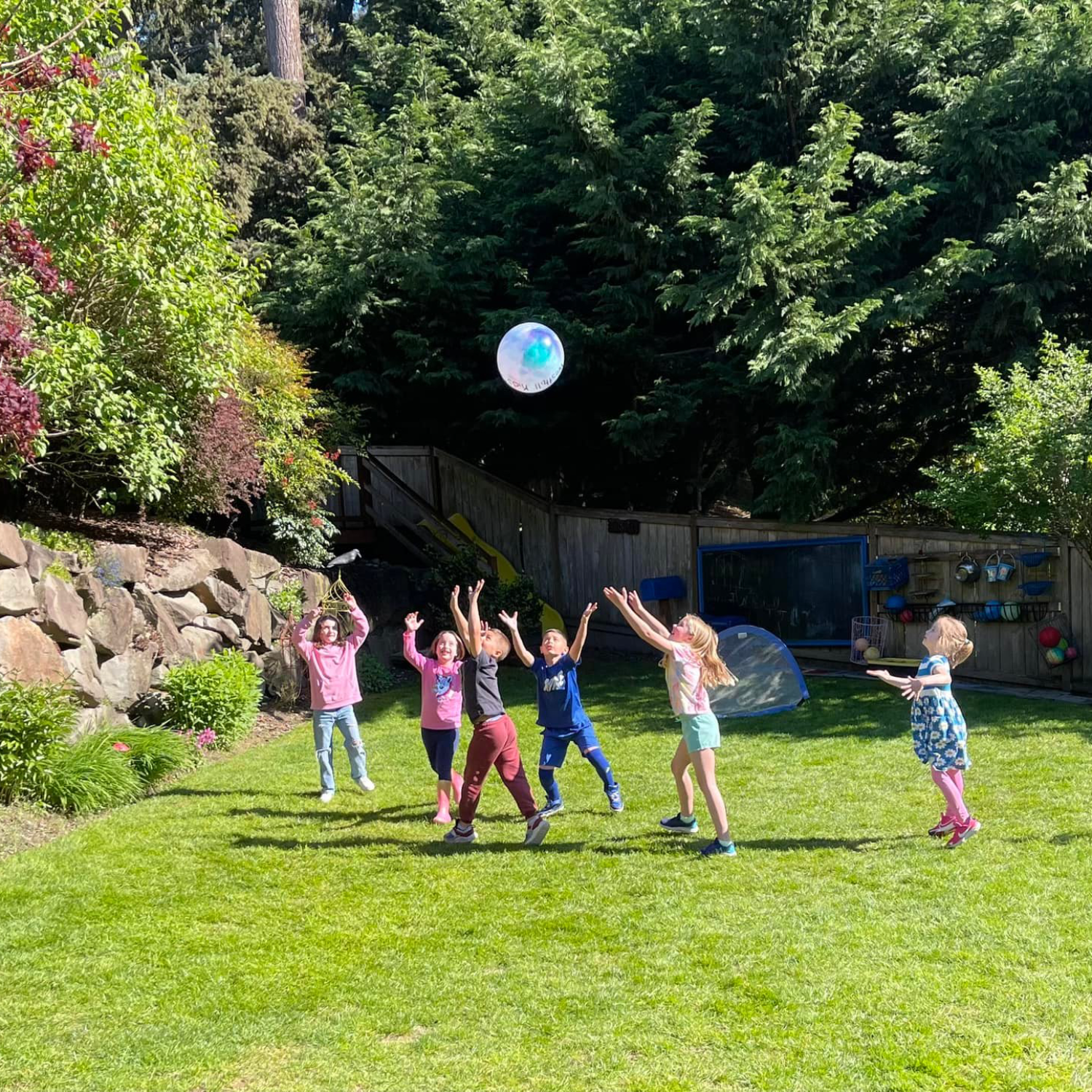Playing together outside